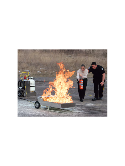 Simulateur feu avec extincteurs